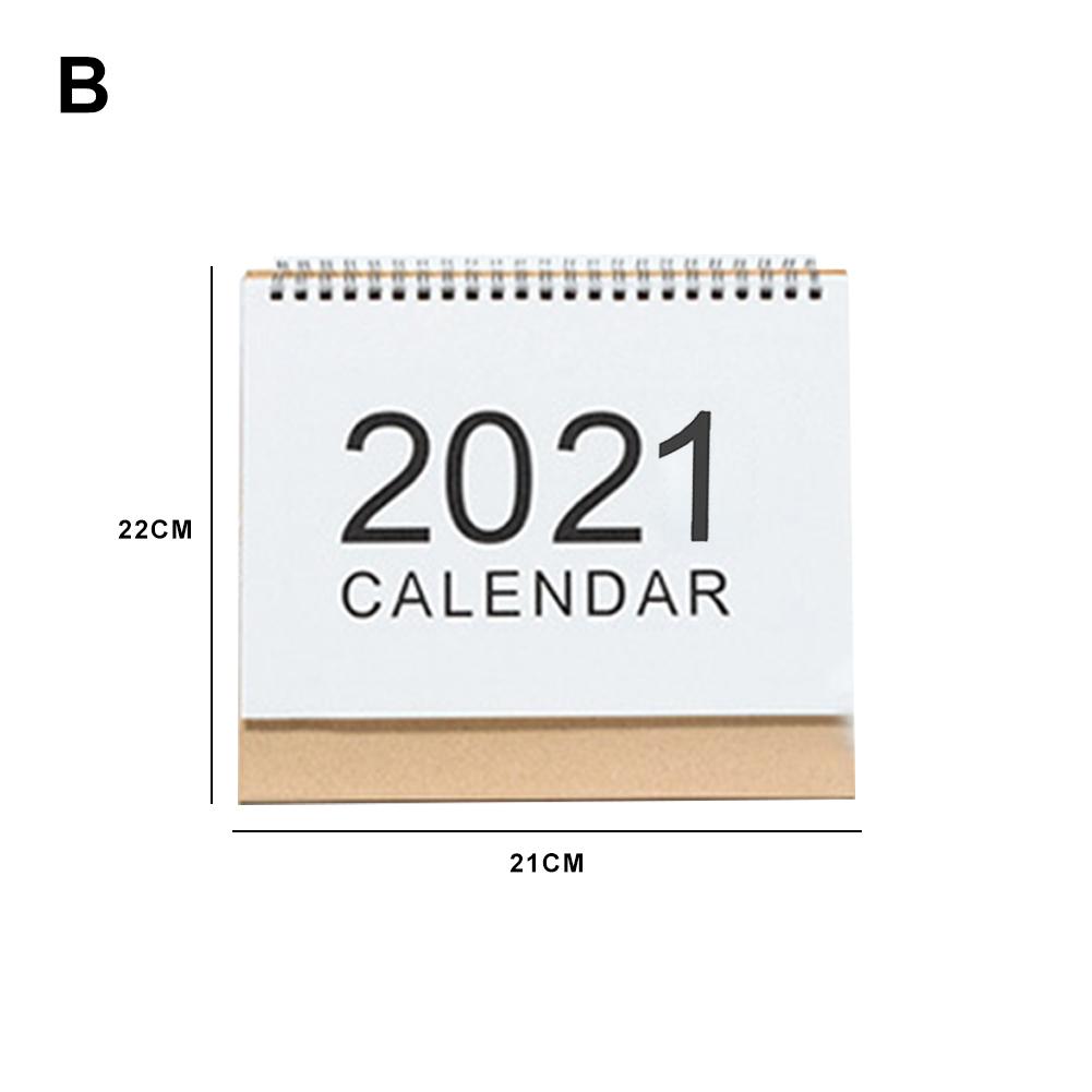 Skrivebordskalender skrivebord stående vend månedlig kalenderårsplan for skole hjemmekontorbord: B
