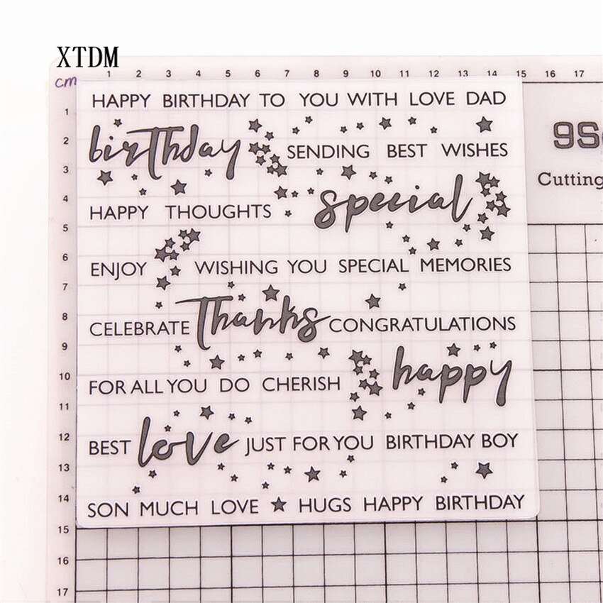 Easter plastic letter template craft card making paper card album wedding decoration Embossing folders