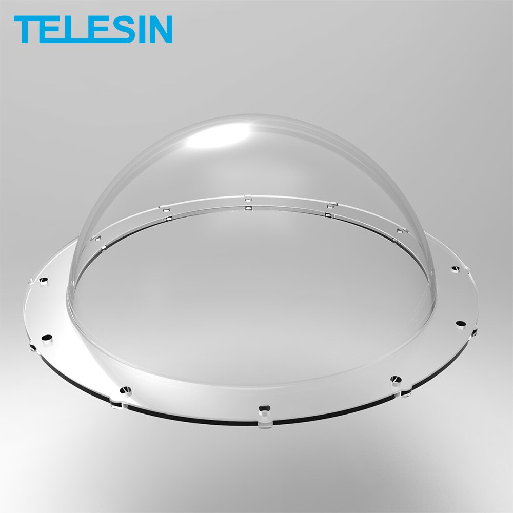 TELESIN 6 inch Dome Port Transparent Cover Replacement for GoPro Hero 5 6 7 8 9 10 Hero 4 3+ 3 Xiaomi Yi 4K 4K+ DJI Osmo Action