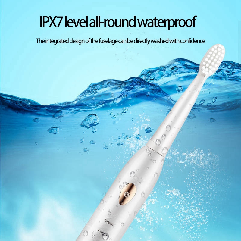 Acoustic Wave Electric Toothbrush Rechargeable Waterproof Electric Toothbrush Couple Set Whitening Teeth