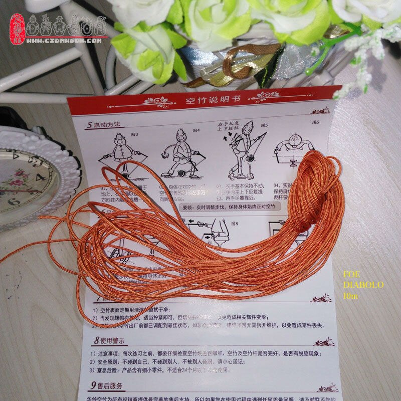 Touw, Koord, Strings Voor Diabolo Chinese Yoyo Kongzhu 10M/20M Lengte Gebonden Aan Handsticks