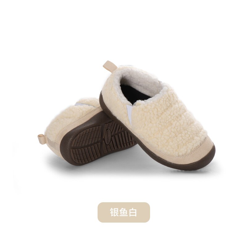 Naturehike  y03 plüsch-campingschuhe, draussen-campingschuhe für herbst und Winter, rutschfest, warm, gefüttert, größe  nh21 x 027: Weiß / 38-39