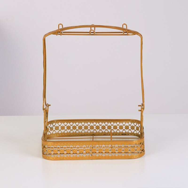 Soporte para tazas, estante para café, soporte para tazas, juego de té, organizador de platos forjado