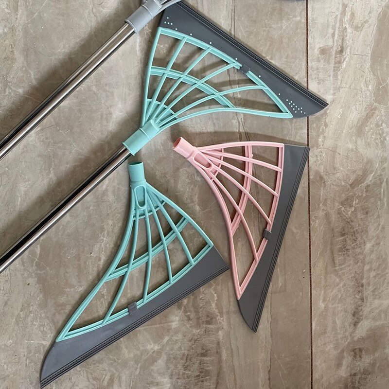 Rubber Broom Hand Push Sweeper Magic Broom Floor Wiper Squeegee For Floor Cleaning Floor Squeegee Sweeping Brush Pet Hair Broom