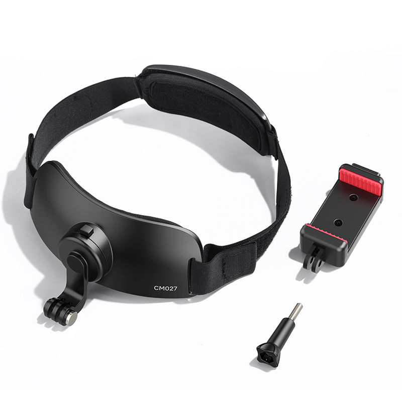 Ulanzi CM027 Soporte de correa para la cabeza/Correa para el pecho CM028 para cámaras de acción Gopro Insta360 DJI Teléfonos móviles Modos horizontales verticales: Color negro