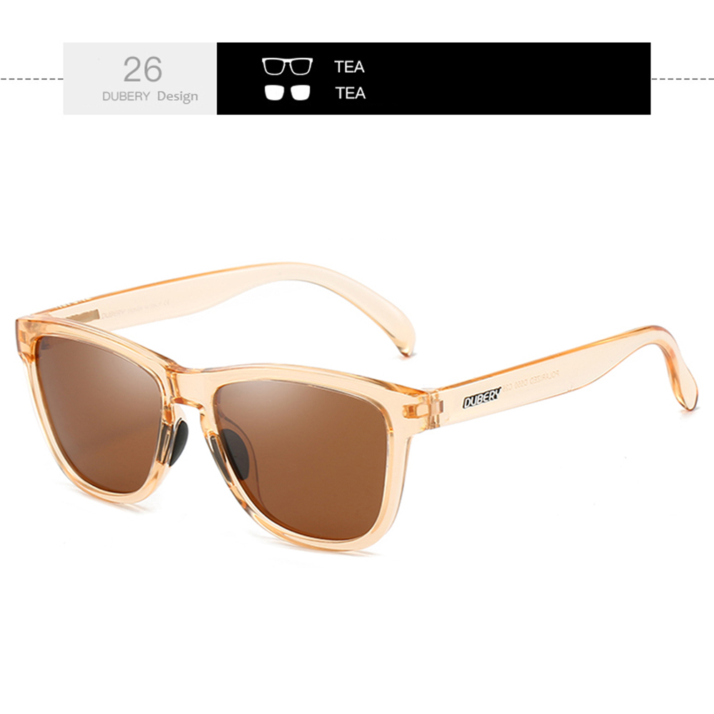 DUBERY Gafas de sol polarizadas con montura completa para hombres y mujeres 28 colores modelo 550: Verde militar