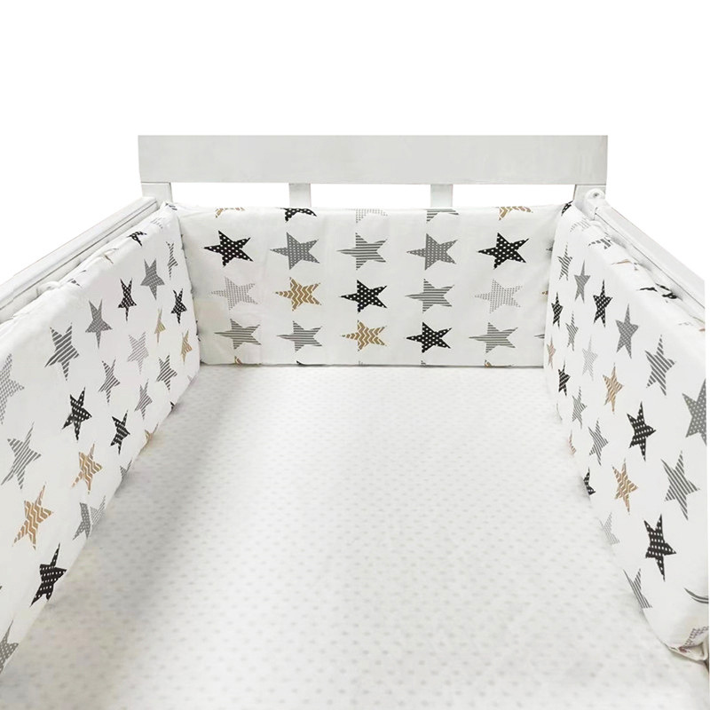 Baby Krippe Stoßfänger Baumwolle Verdicken einteiliges Krippe Um Kissen Bett Protector Kissen Neugeborene Zimmer Bettwäsche Decor zimmer dekoration: NO14