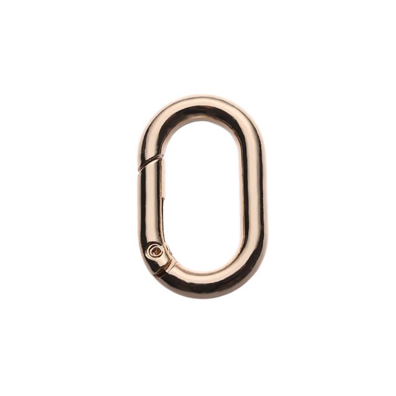 1PC stopu cynku platerowany brama wiosna owalny pierścień klamry klipy karabinek torebki torebki naciskać cyngiel haczyki na zatrzaski materiały krawieckie: złoty kolor