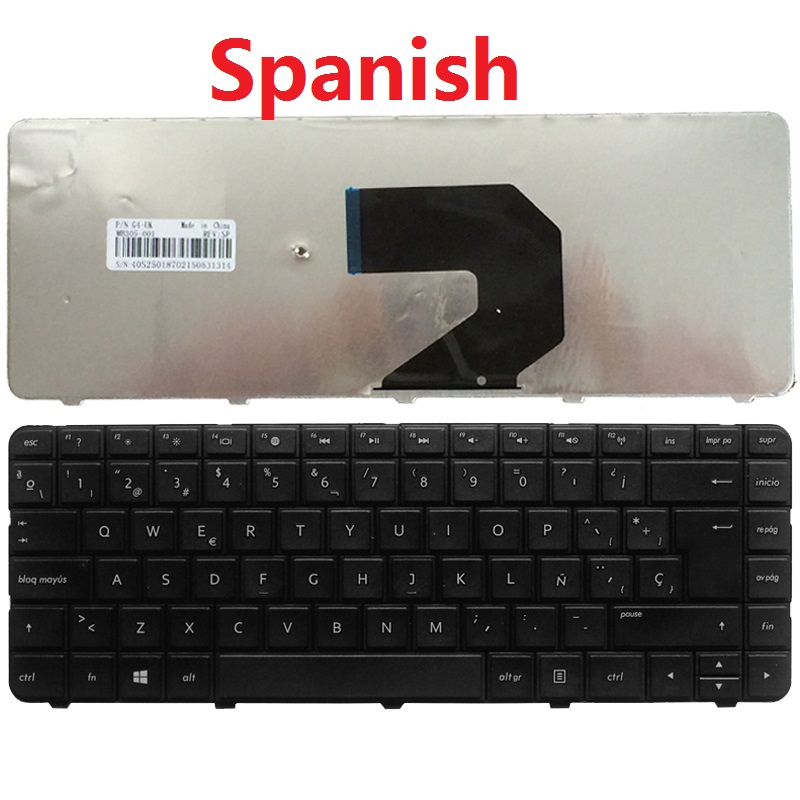 Teclado de portátil para HP Pavilion 430, 431, 435, 436, 450, 455, 630, 631, 635, 636, 650, 655, 240, 245, 246, G1, G1,: Spanish
