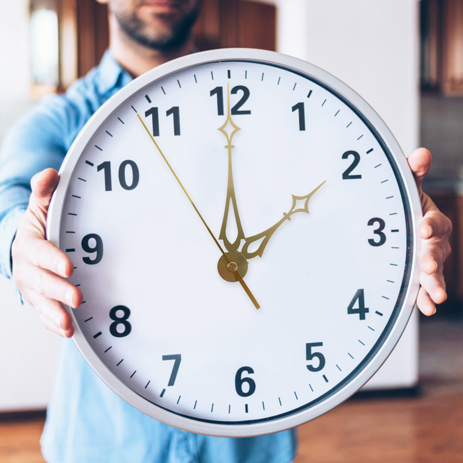 Kit per orologio a batteria - Ricambi per riparazione fai da te con 1 set di lancette - Meccanismo per orologio a sospensione silenzioso (senza ticchettio) - Italia