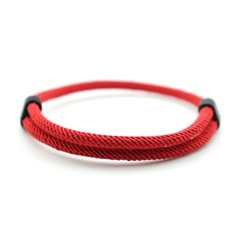 Minimalist Handmade 4mm Milan Rope Bracelet Charms Resizable Red Braclet For Men Women BFF Lucky Armband Jewelry: Red