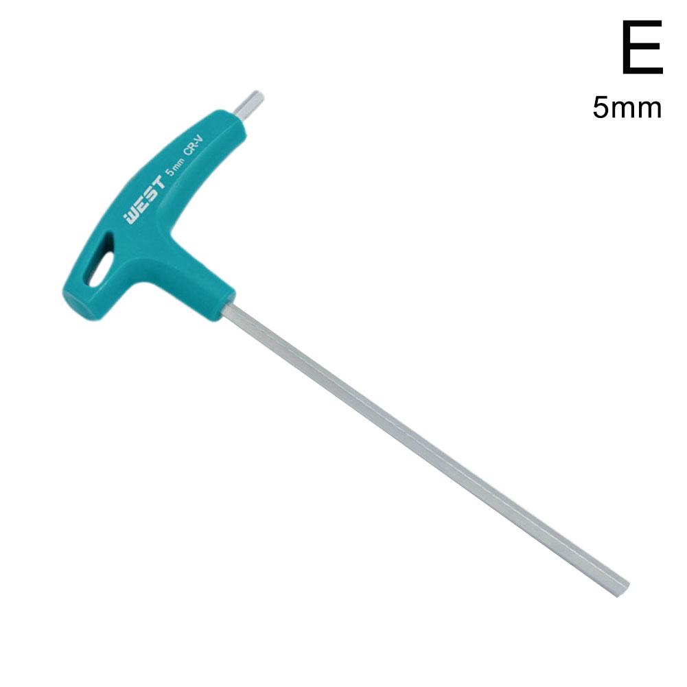 T-handtag insexnyckel skruvar skruvmejsel verktyg 1.5-10mm skiftnyckel handtag insexnyckel skiftnyckel hrc 52-54 handverktyg: Grön