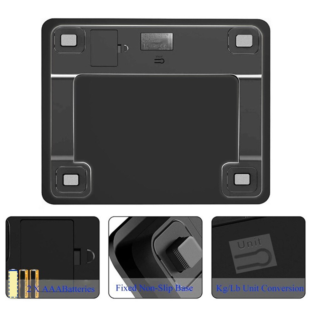 Body Composition Analyzer With Smartphone App Bluetooth Body Fat Scale Smart Accurate Wireless Digital Bathroom Weight Scale