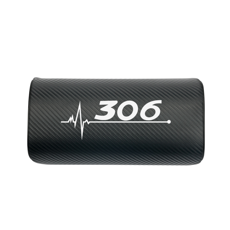 Coche cuello almohada ambos lado de la pu de cuero reposacabezas para Peugeot 206, 207, 208, 306, 307, 308, 407, 408 508 3008 accesorios de coche: Blanco