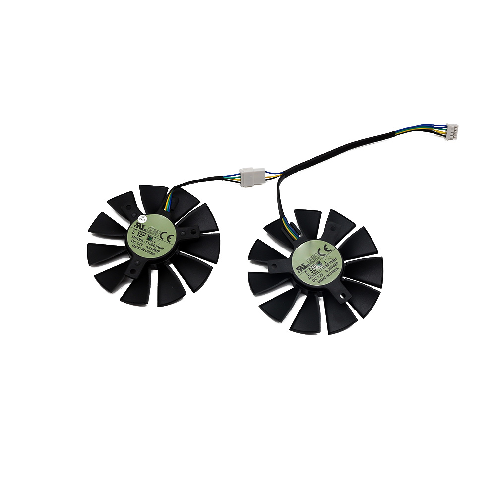 T128010BH 75mm DC 12V 0.25A Cooler fan For ASUS STRIX GTX1060 GTX960 GTX950 GTX 950 960 1060 Graphic Card with Fan