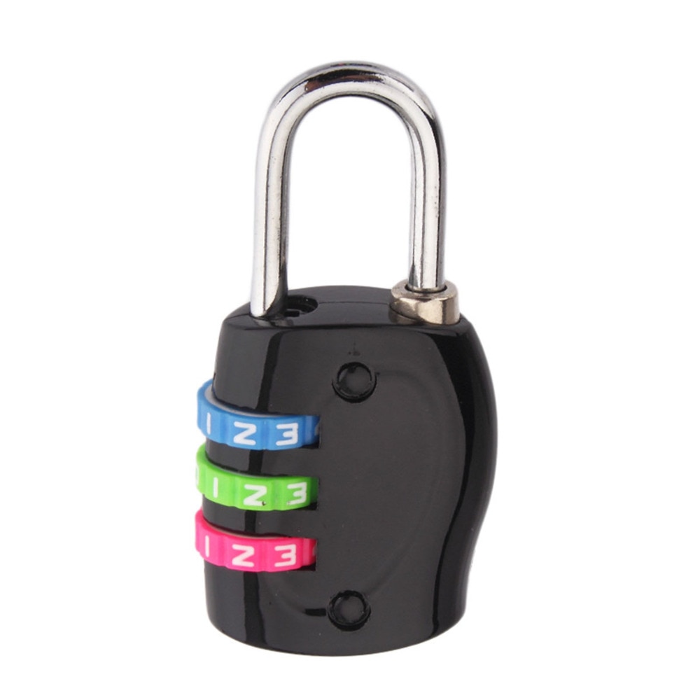3 Digit Dial Combinatie Password Lock Zinklegering Veiligheidsslot Koffer Bagage Codeslot Kast Kast Locker Hangslot Fea