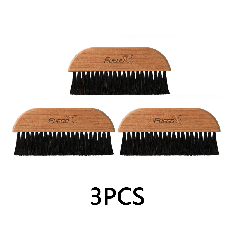 Fuego Cleaning Brush Espresso Machine Dusting Brush Wood Handle & Natural Bristles Coffee Bar Brushes Home Barista Accessories: light yellow