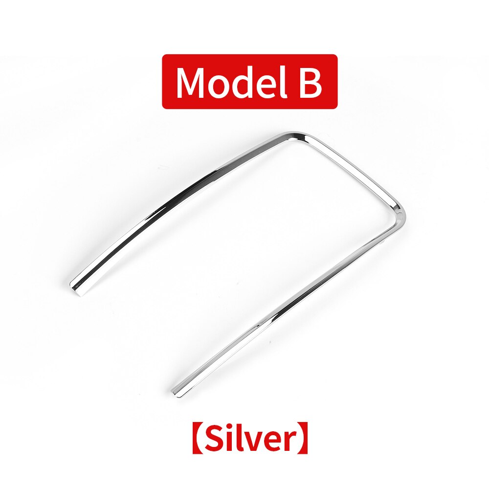 Persiana deslizante para coche Buick Lacrosse, Soporte para vasos, cubierta de persiana enrollable, caja de almacenamiento con reposabrazos, anillo embellecedor Chapado en tira,: Model B Silver