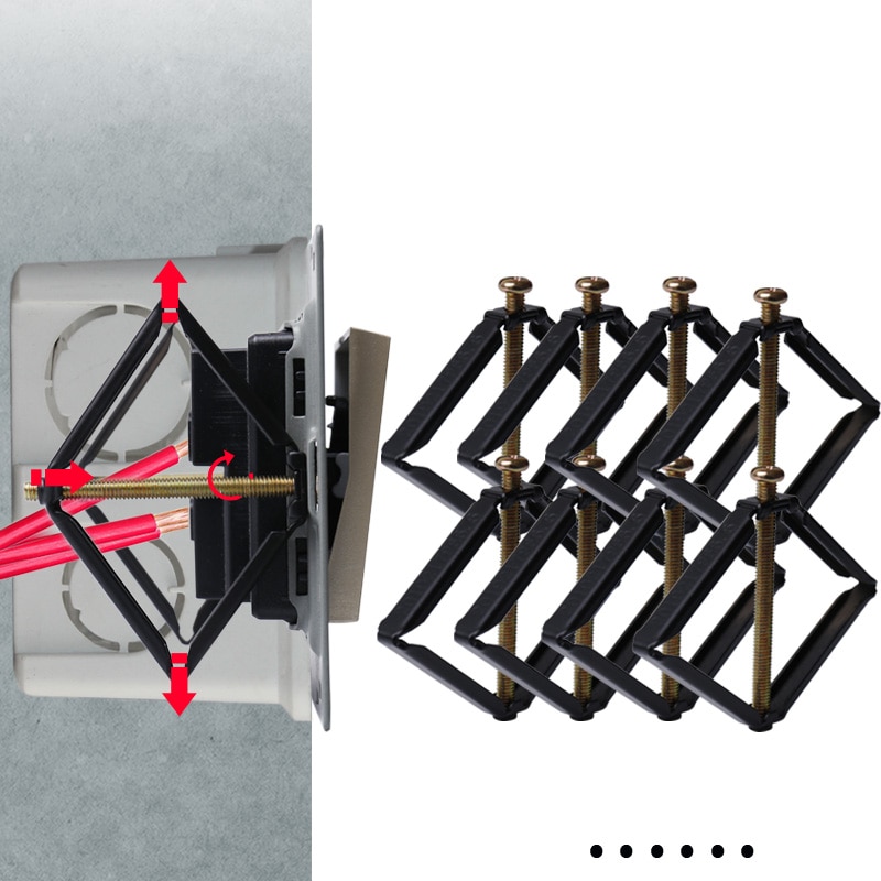 Bcsongben Wall 86 * 86mm Back Box Cassette Repairer Support Repairer Support Rod Electrician Accessories