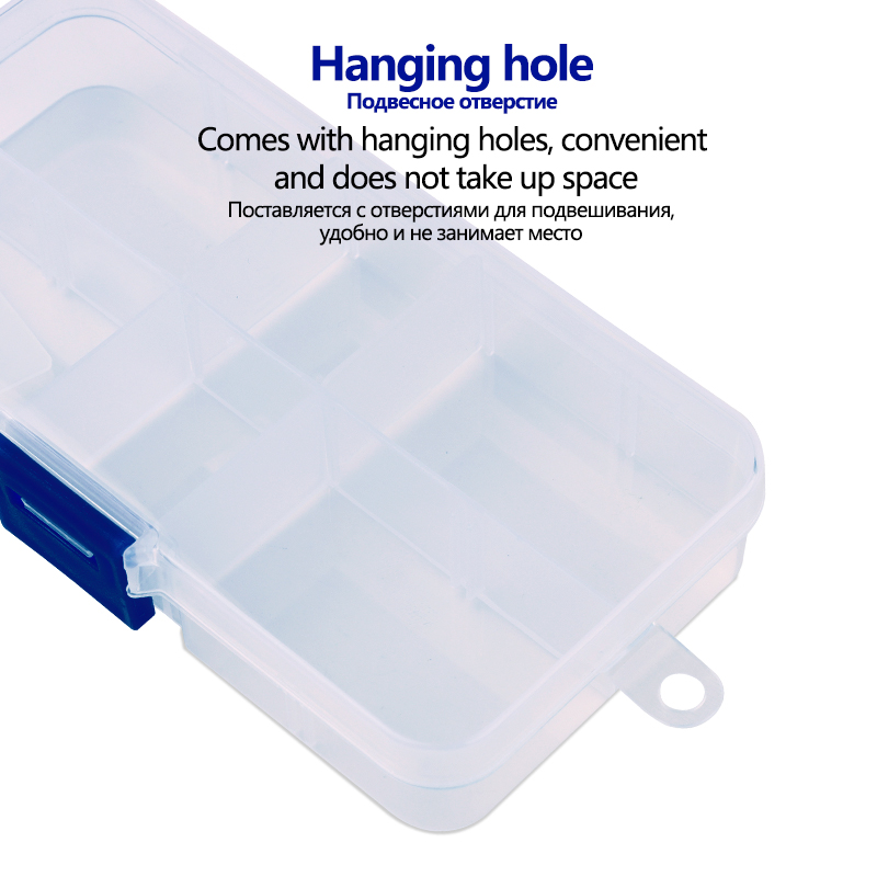 1PC Fishing Tools Box Fishing Accessories Coat Grid Adjustable Fishing Tackle Box Plastic Fishing Tools Accessories