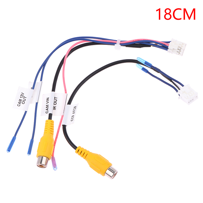 Conector de Cable de Monitor de Radio DVD para coche, adaptador de cámara de visión trasera de respaldo de 10 pines, RCA, 1 unidad