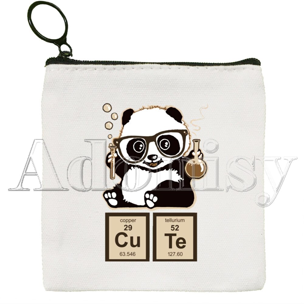 Panda Geldbörse Vintage Mini Brieftasche Ändern Pouch Haushalt Tragbare Schlüssel Karte Speicher Karte Tasche Zipper: S