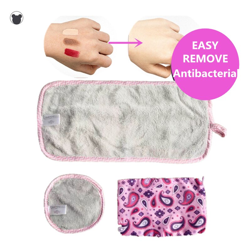 Sminkefjerner/servietter/håndklær antibakteriell mikrofiber trenger naken vann sminkefjernerverktøy superenkelt ansiktsrensesett