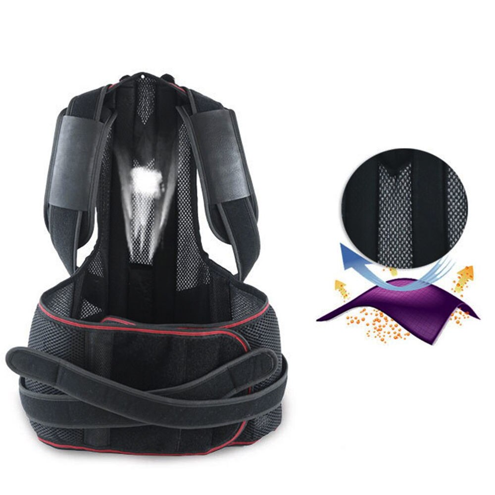 1Pcs Terug Ondersteuning Back Brace Ondersteuning Voor Nek Schouder Bovenste Rugpijn Relief Perfecte Houding Corrector Band