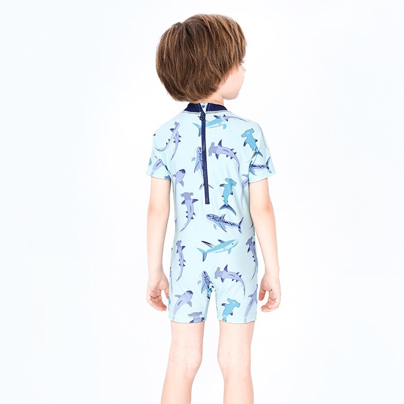 Badmode Baby Boy Kids Jongens Badpak UPF50 Kinderen Zwemmen Pak Shark Print Een Stuk Badpak Peuter Zwembad Bad Kleding