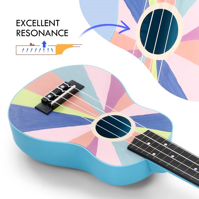 21 Inch Ukulele Kid Ukulele Vier String Beginner Hawaii Kids Ukeleles Voor Kinderen Studenten Starter Beste Cadeau
