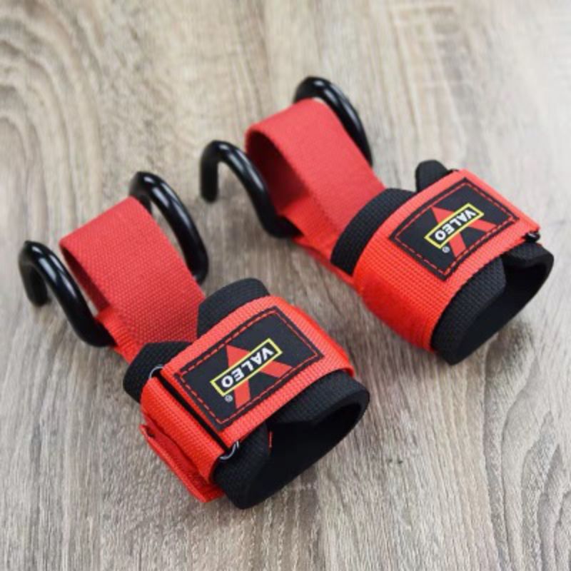 Einstellbar Fitness Handschuhe Mit Haken Handgelenk Unterstützung Hülse Gurt Fitnessstudio Fitness Gewichtheben tot Aufzug ziehen-hoch Zubehör: R
