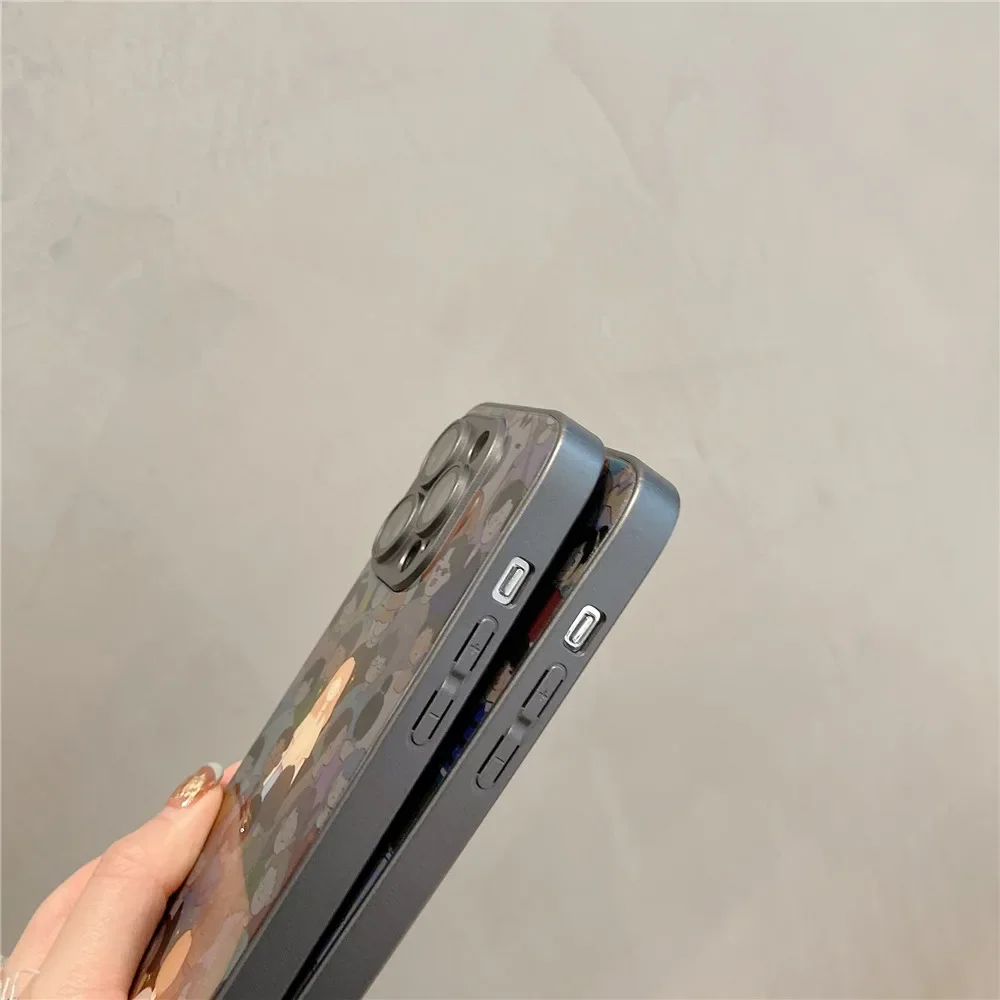 Fundas de teléfono acrílicas para parejas, funda protectora para Iphone 15, 14 Pro Max, 13, 11, 12 Pro Max, Xs Max, Xr, X