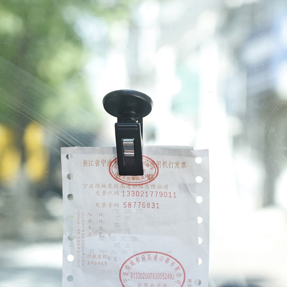 2/1pcs Auto Ticket Folder Mini T-shape Transparent/black Ticket Car Folder Holder Environmentally Folder Car Styling Accessories