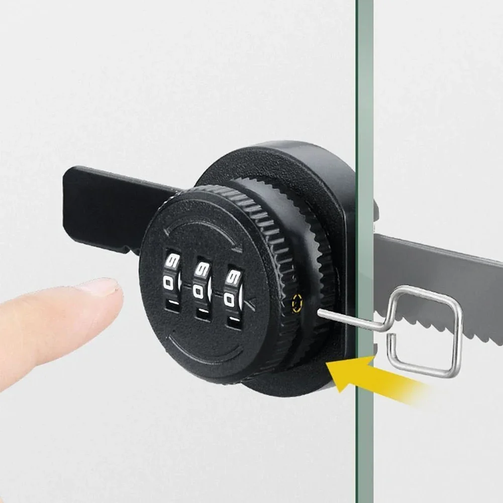 Glazen kast Wachtwoordslot Glazen schuifdeur Slot Opslag Vitrinekast Venster Dubbel open combinatieslot Hardware
