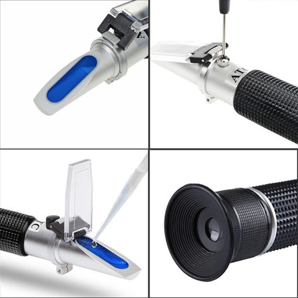 Laboratorieartikler håndholdt refraktometer honning alkohol koncentration brix suppe salt koncentration detektor havvand saltholdighedsmåler