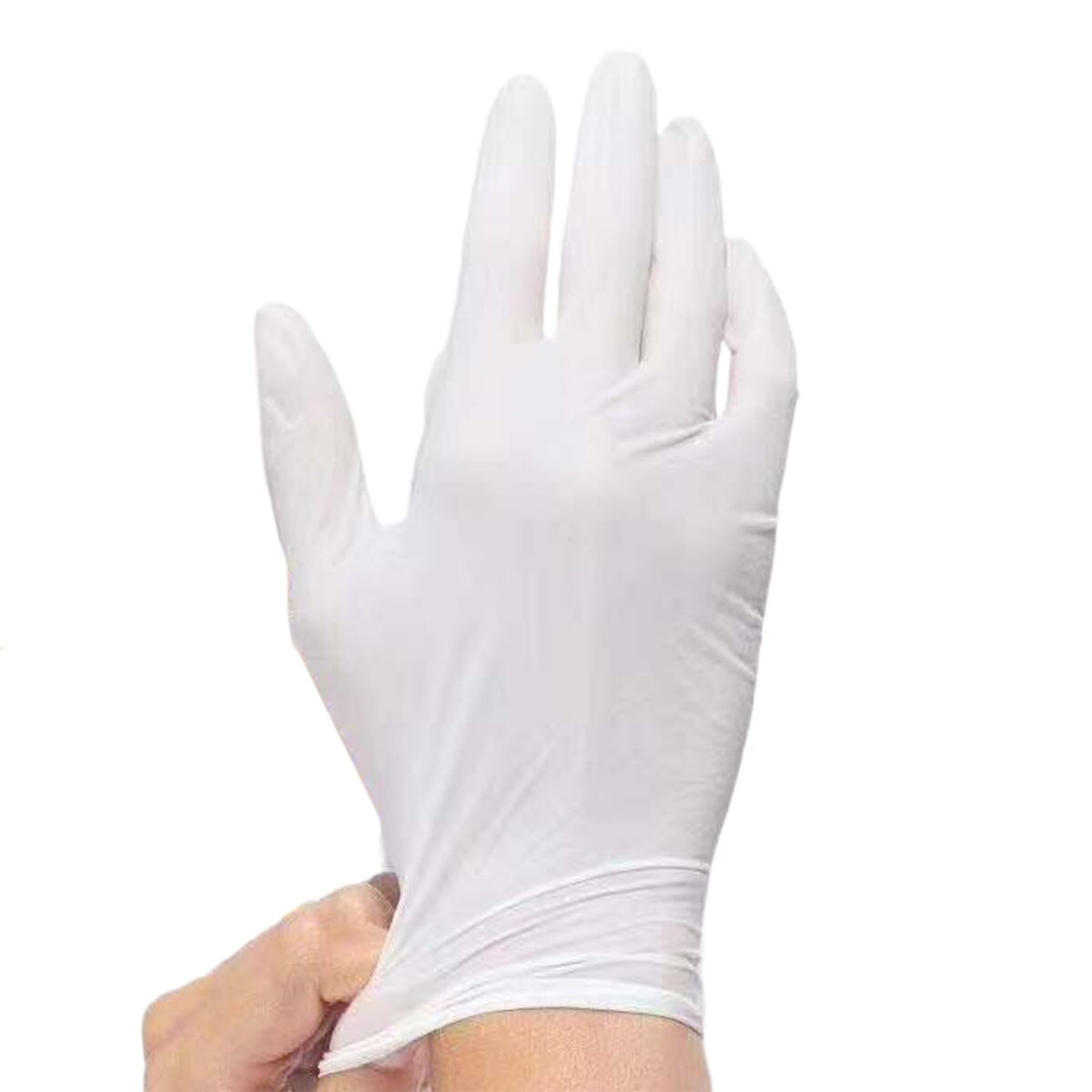 100 stk engangshandsker non-latex non-vinyl nitril engangs ultratynde handsker kvalitet til hygiejneområder str sml