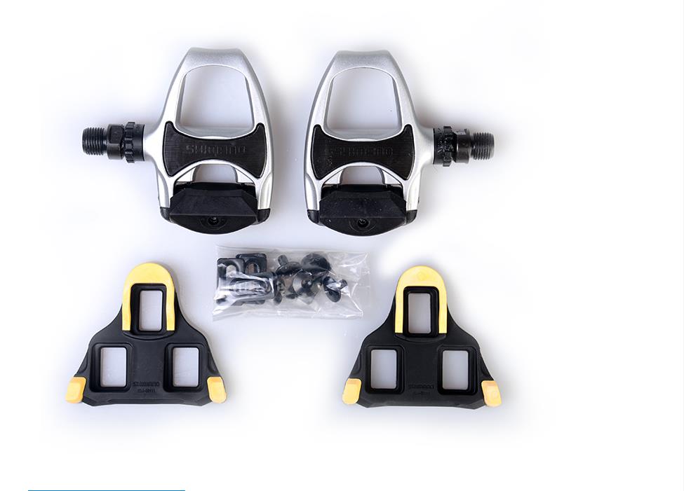 Pédales de vélo de route en carbone PD R7000/PD5800/R540/R550, autobloquant SPD avec 105 cales, SM-SH11: R540 Silver