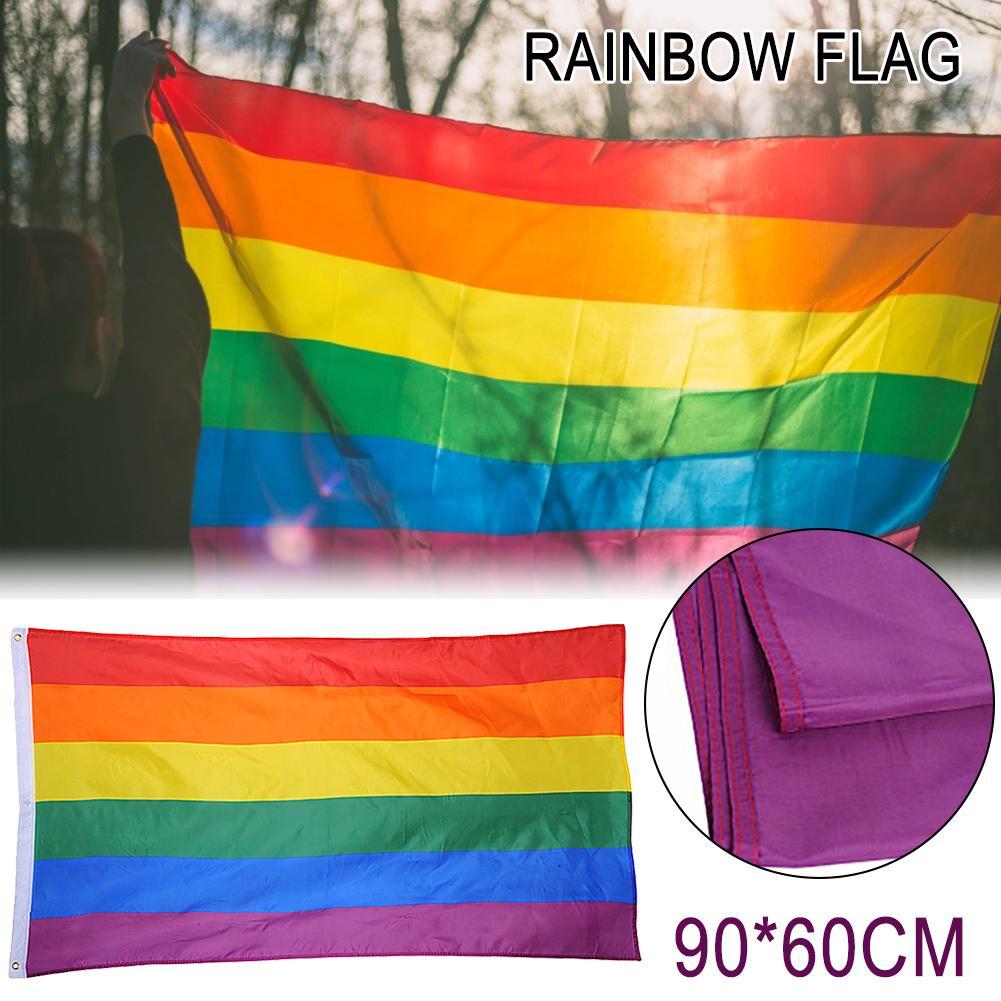 3 soorten lgbt-vlaggen, regenboogvlaggen van polyestervezels, enorm grote lgbt-regenboogvlaggen voor feesten, vieringen en decoraties in huis.