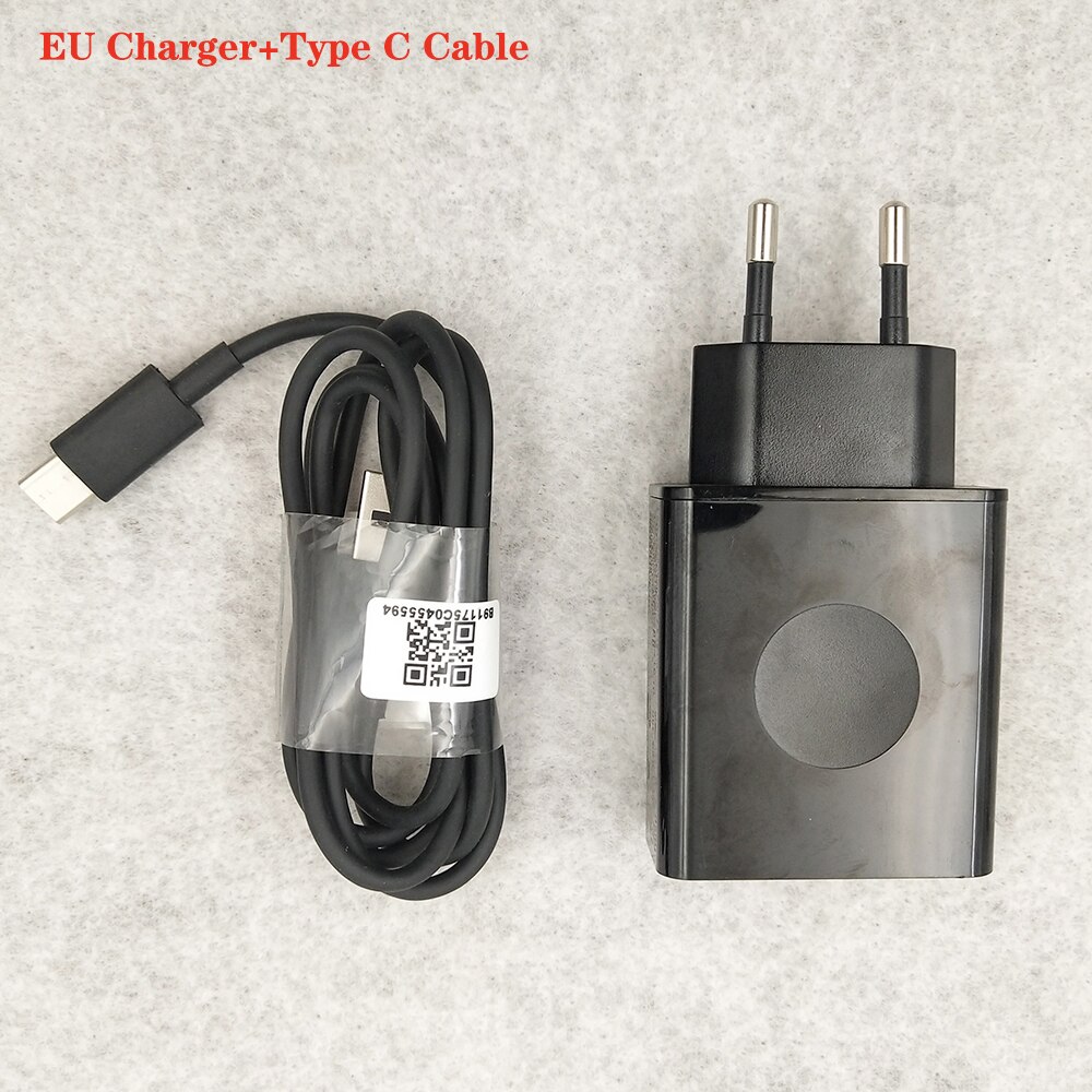 Originele Lenovo 24W Usb Fast Charger Eu Plug Muur Adapter 1M Micro/Type C Kabel Voor Lenovo vibe P2 P1 Z5S Z6 Pro K5 K3 Z5 Z3 Z2: EU add Type C Cable