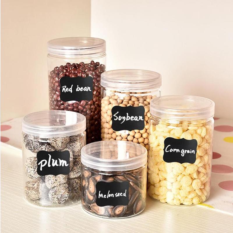 Kitchen Memo Sticker Jar Sticker Label Sticker Blackboard Sticker Glass Bottle Kitchen Classification PVC Kitchen Supplies Cooki