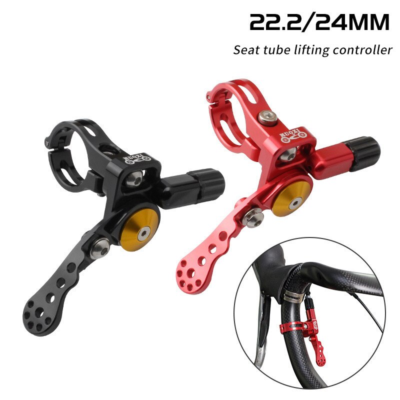 Road Bike Dropper Post Lever Adjust Seat Height MTB Bicycle 22.2/24mm Dropper Seatpost Mechanical Remote Control Lever