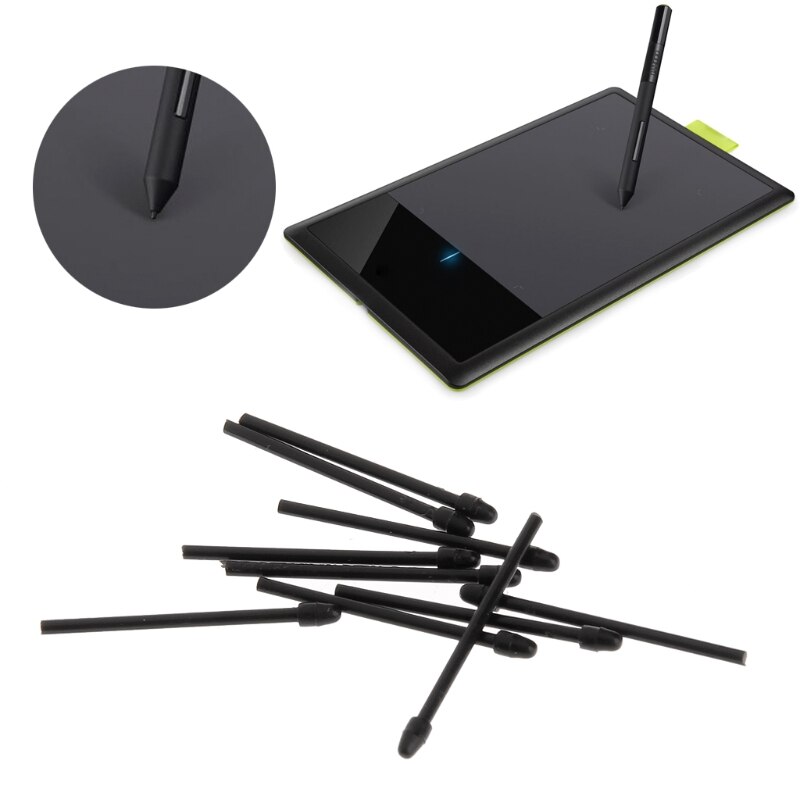 10 st grafisk ritplatta penna spetsar ersättningsstift för intuos 860/660 cintiq
