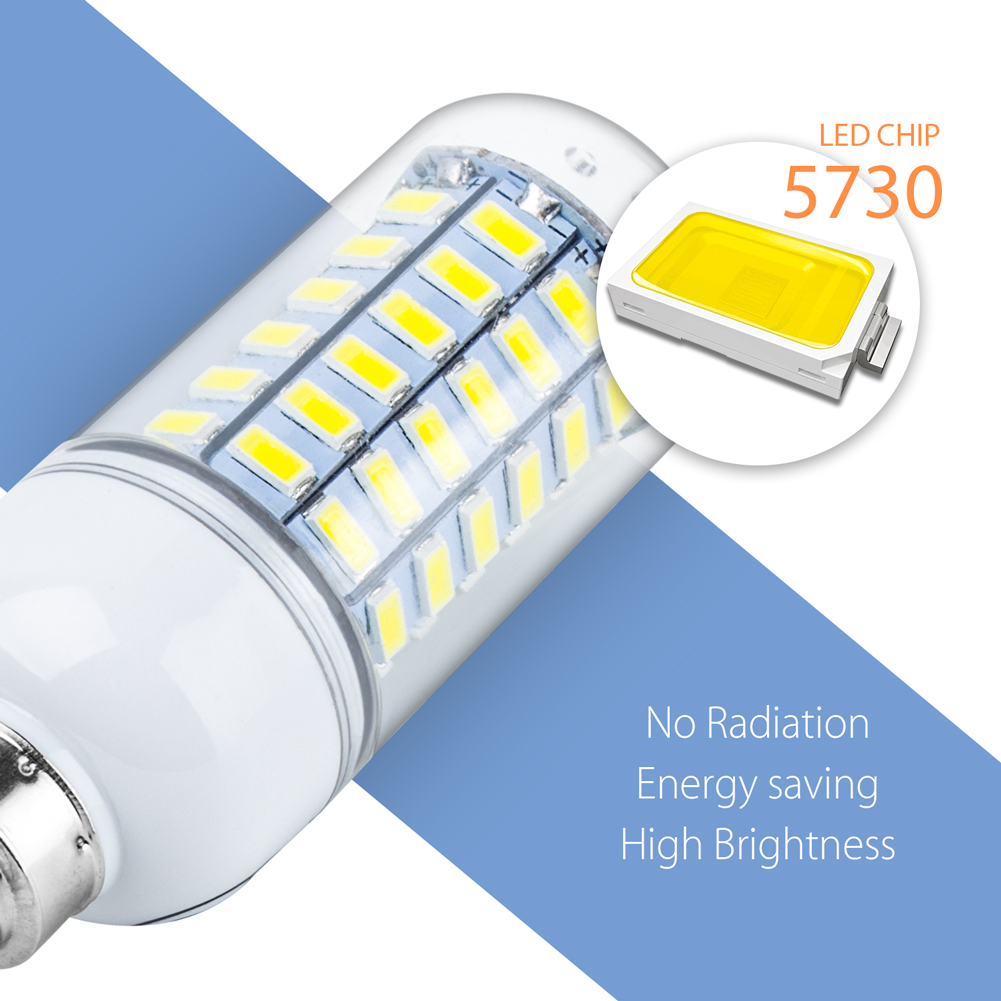 E27 led-pærer  e14 kornpærer 220v lamper  b22 takkroner  gu10 spotlights  g9 myk belysning til innendørs soverom, kjølig/varm hvit