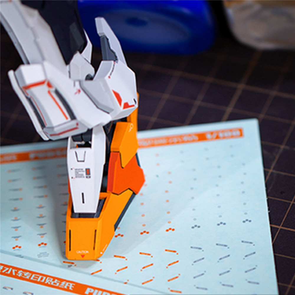Universal Model Water Slide Decal Warning Sign Sticker for 1/100 Gundam DIY Model Decoration Accessories