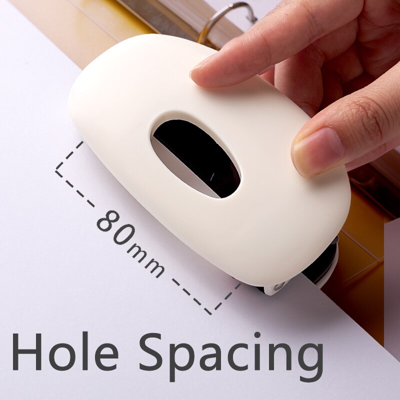 2-Perforator Draagbare Losbladige Papier Perforator Papier Punch 10/20-Sheet Puncher Standaard Punch office Bindtoebehoren