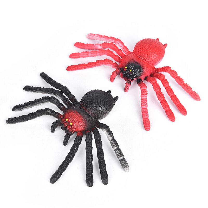 1Pc Große Halloween Plüsch Spinnen Kinder Kinder Spielzeug Plüsch Schwarz Farbmix Stil Für Party Halloween Dekoration Witz Spielzeug