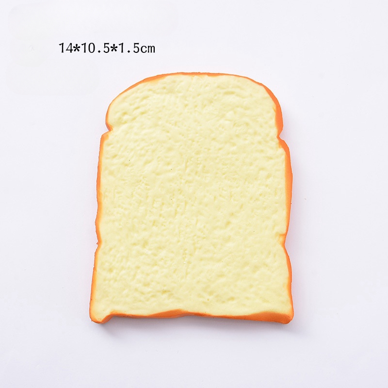 Squishy mat simulering bröd toast munkar långsamt stigande pressa stressavlastning leksaker parodi retas människor skrivbordsdekoration: 15