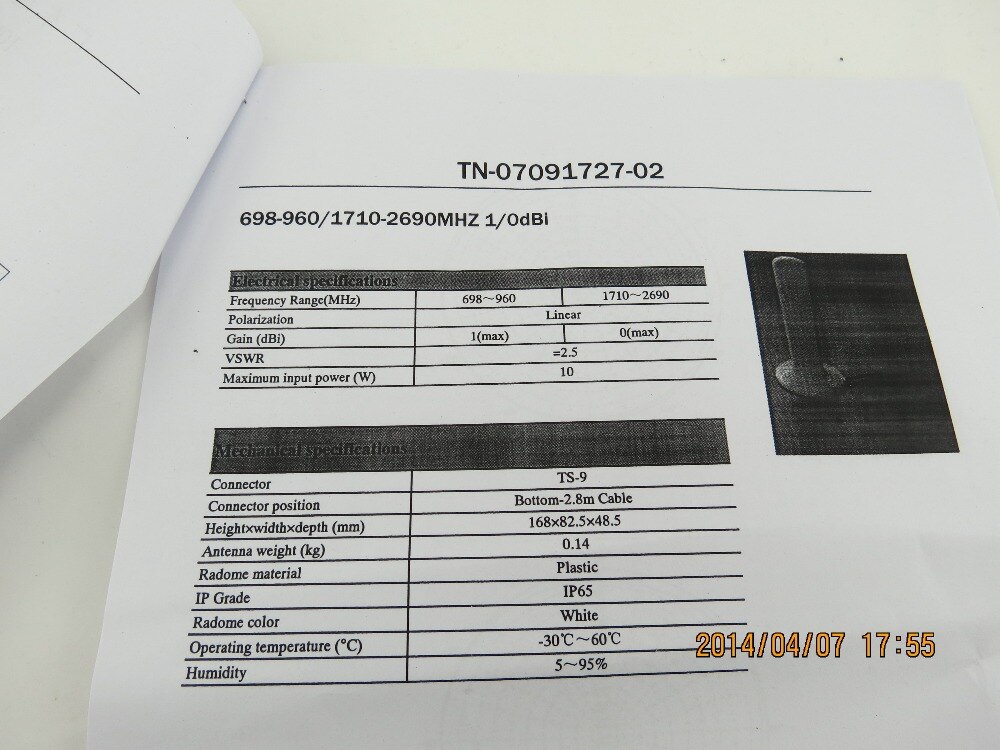 4g lte 3g externe antenne (sma ) 10 dbi voor huawei  b593, b220, b970, b660, b683,