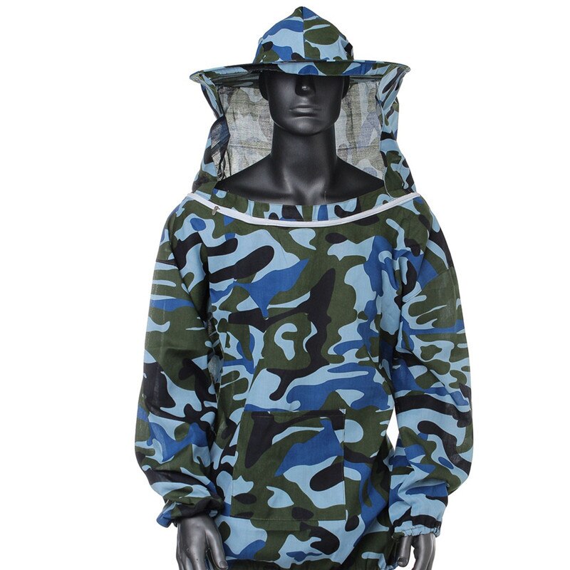 Camouflage clothing bee coat hat one-piece camouflage clothing bee protective clothing bee suit jacket beekeeping supplies