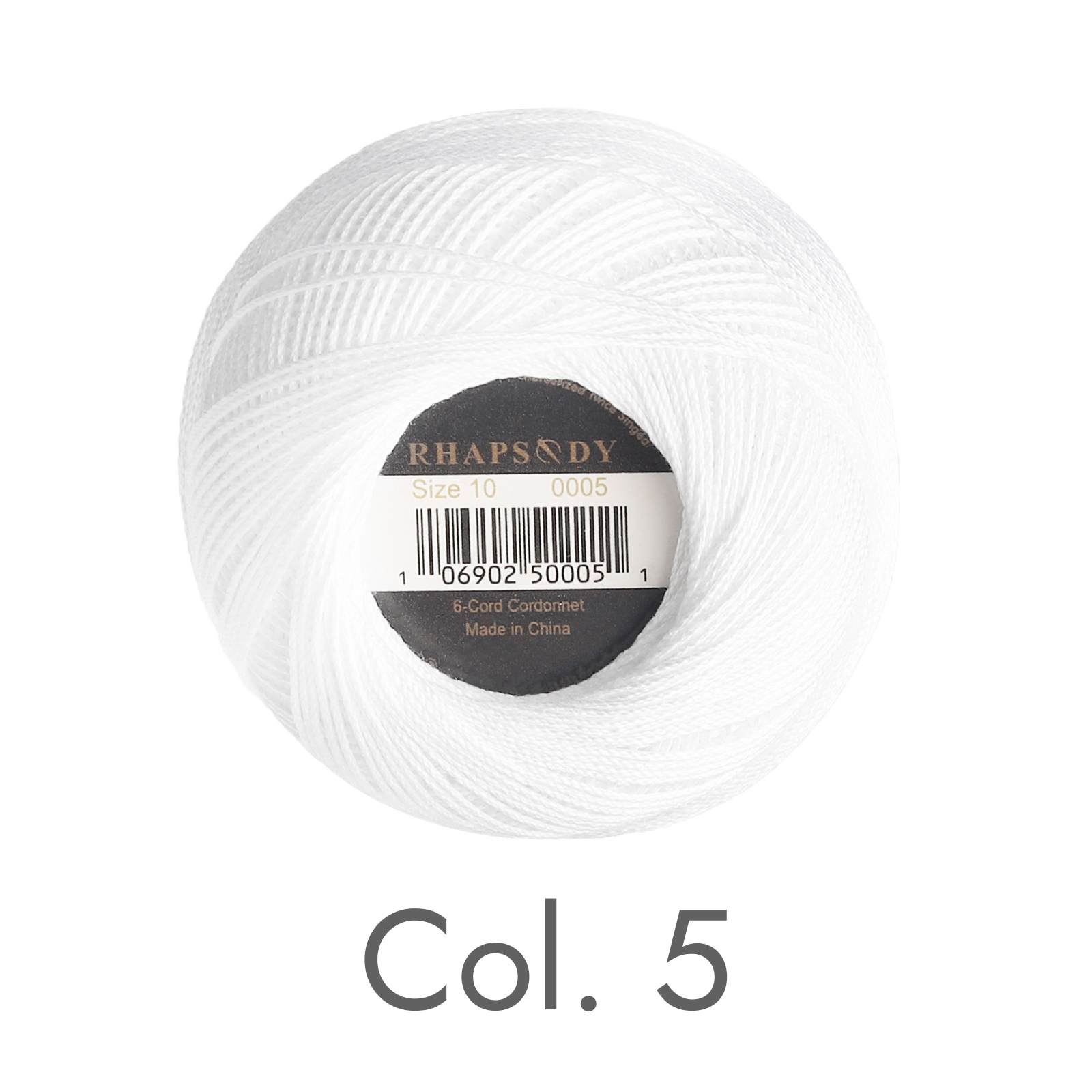 Rhapsodie Häkelgarn, verschiedene Farben, Größe 10, betroffen, 100 % reine ägyptische Baumwolle, mehrfarbig, 10 bunte Farben, 122 Meter: Tiefe Blau